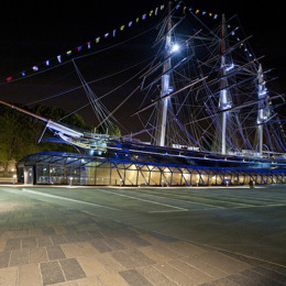 Cutty Sark Side View Night Web