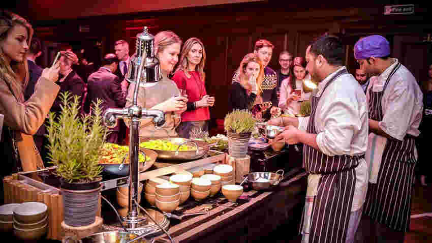 Food Event Scene Bring your event to life with an immersive food station | Payne & Gunter